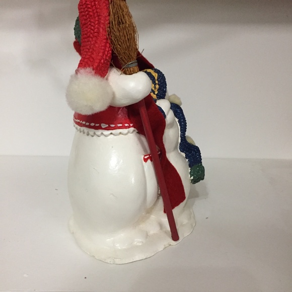 A Family of Snowman, Snow lady  and snow child Plaster Decoration Christmas - Picture 4 of 8